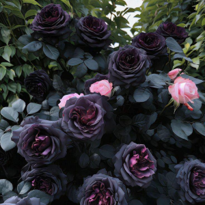 Роза Черная купить по цене от 450р. в интернет-магазине «Посадика» с доставкой почтой в в Дивногорске и по всей России – [изображение №1].