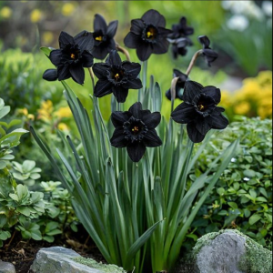 Нарцисс Тень Королевы купить по цене от 500р. в интернет-магазине «Посадика» с доставкой почтой в в Дивногорске и по всей России – [изображение №1].